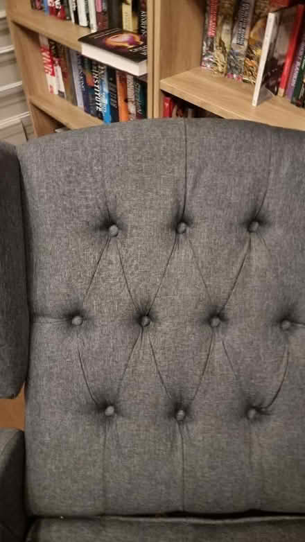 Photo of free Grey wingback recliner (Hillhouse ML3) #4