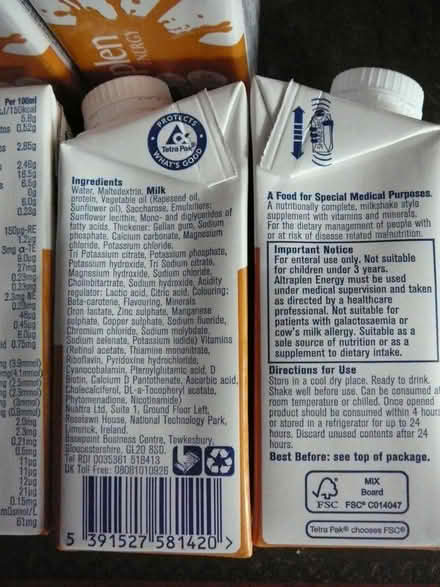 Photo of free Altraplen nutritional drink Banana (SG17 (Shefford)) #4