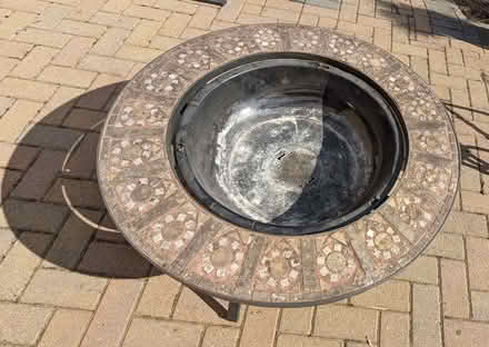 Photo of free Metal and tile firepit table (Easthampstead RG12) #2