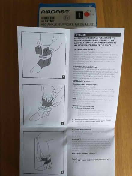 Photo of free Ankle support for right foot (Chesterton CB4) #2