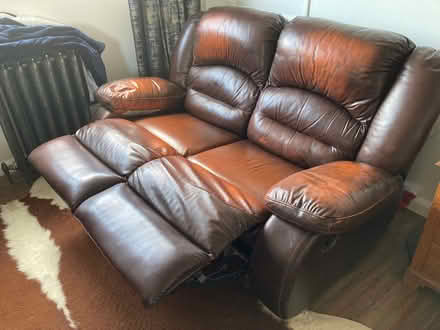 Photo of free 2 Seater Reclining Leather Sofa (EX23 9RY) #2