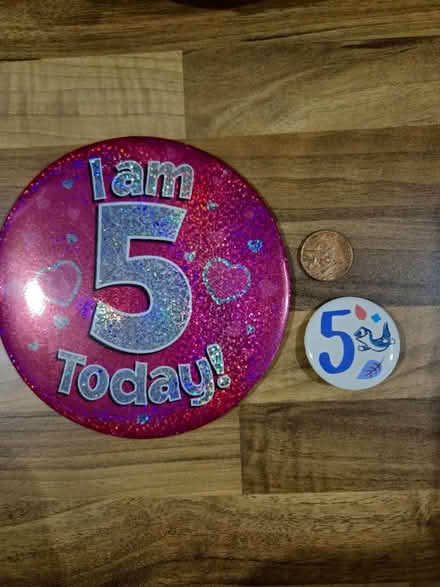Photo of free Two 5 year old badges (CR4 Mitcham) #1
