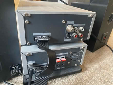 Photo of free Hitachi hifi unit with speakers (Southmoor OX13) #2