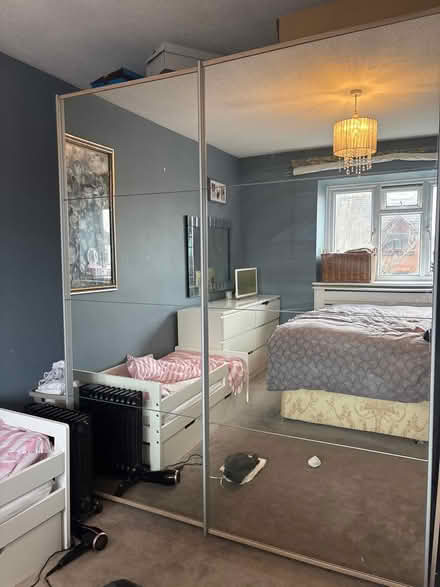 Photo of free Large next mirrored wardrobe (Kt12 2bz) #1