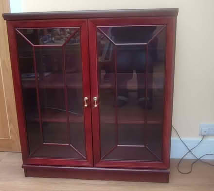 Photo of free Illuminated Glazed Wood Disply Cabinet (Pickford Green CV5) #1