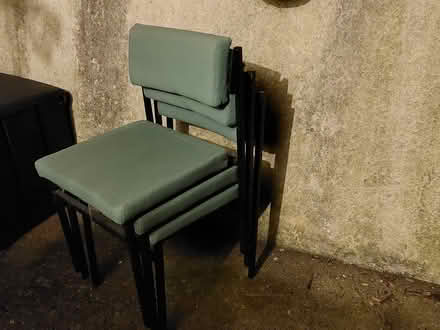 Photo of free 3 Green padded chairs (Torquay TQ2, Chelston) #1