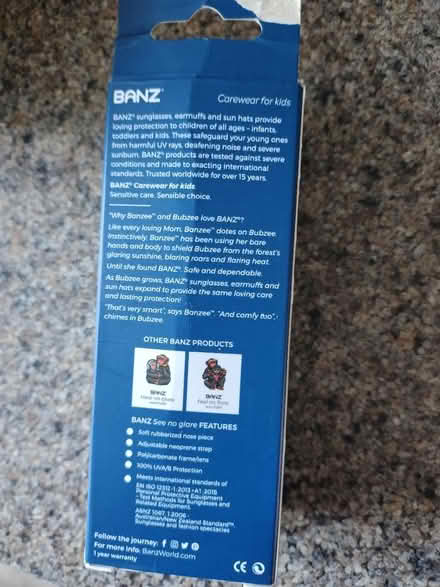 Photo of free Banz 0-2 yrs sunglasses (S18, Coal Aston) #2
