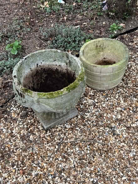 Photo of free Two concrete planters (Chalkhouse Green RG4) #1