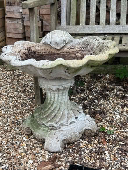 Photo of free Concrete bird bath and pedestal (Chalkhouse Green RG4) #1
