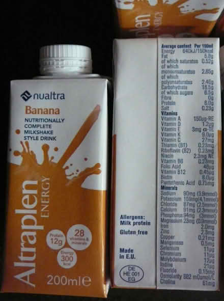 Photo of free Altraplen nutritional drink Banana (SG17 (Shefford)) #3
