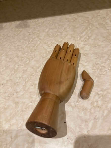 Photo of free Wooden hand model - drawing (High Street, Twerton BA2) #1