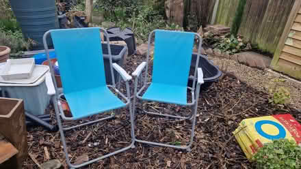 Photo of free 2 small deckchairs. (Stone Cross BN23) #1