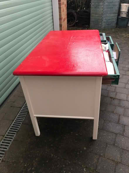 Photo of free Painted wooden desk (Thrussington LE7) #4
