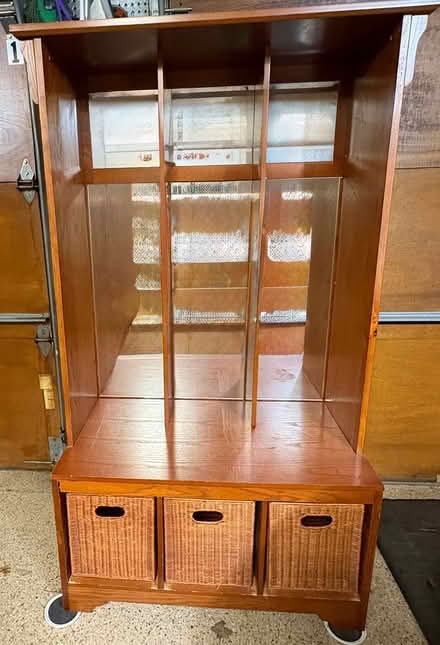 Photo of free Wood storage unit (Downtown DG) #1
