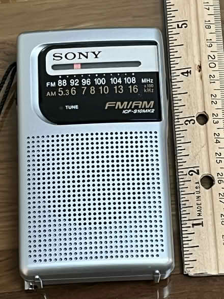 Photo of free Sony Hand-Held AM/FM Radio (Wolfe & Reed) #1