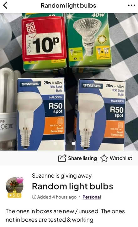 Photo of free Random lightbulbs (Newburgh WN8) #2