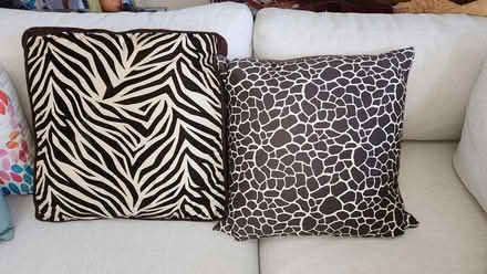 Photo of free Qty 2 - Animal Print pillows (Farm Hills in Redwood City) #1