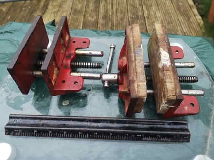 Photo of free A pair of bench vices (Badger's Mount TN14) #2