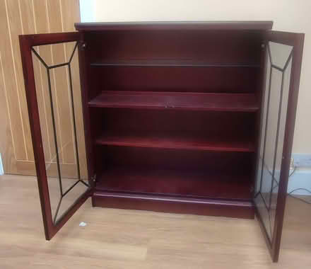 Photo of free Illuminated Glazed Wood Disply Cabinet (Pickford Green CV5) #3