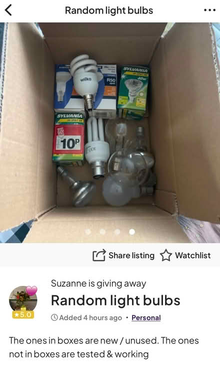 Photo of free Random lightbulbs (Newburgh WN8) #1
