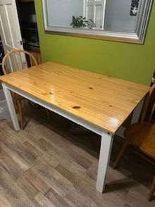 Photo of free Wooden Dining Table & 4 Chairs (Wadsley S6) #1