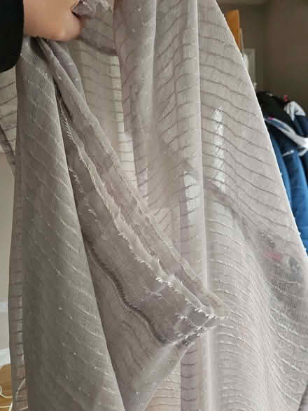 Photo of free Single 46x72 voile style curtain - slot/rod top (South End MK42) #1
