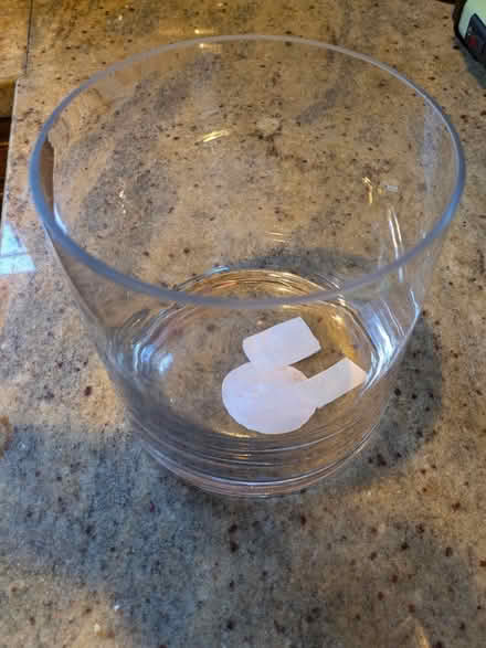 Photo of free 2 glass vases (South Palm Park, Redwood City) #2