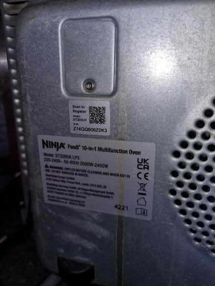 Photo of free Ninja Foodi 10 in 1 Oven. SPARES/REPAIRS- Not working (Sunniside NE16) #1