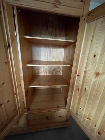 Photo of free 3 door pine wardrobe (Belper) #2