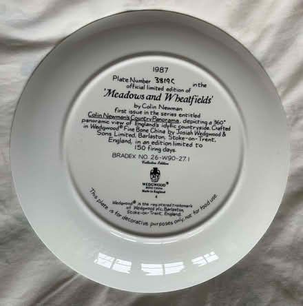 Photo of free Wedgewood Bone China Decorative Plate (PL21) #2