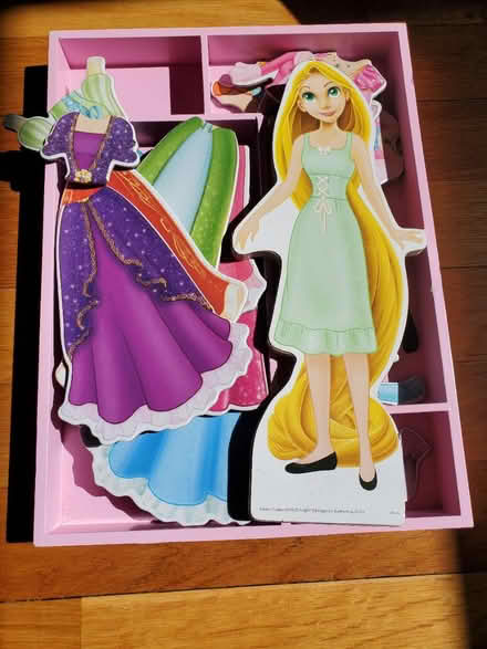 Photo of free Rapunzel magnetic dress-up toy (Lowell highlands) #1