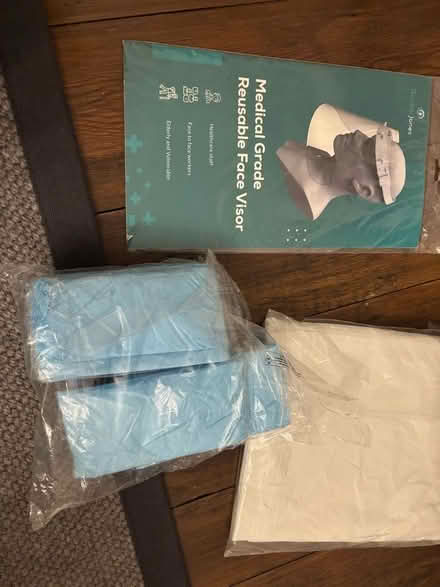 Photo of free Unused disposable plastic aprons, gowns and visor (Widcombe) #1