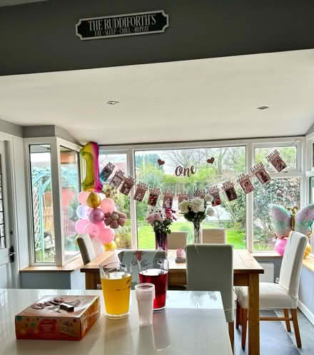 Photo of free 1st birthday bunting and balloon (Wisewood S6) #3