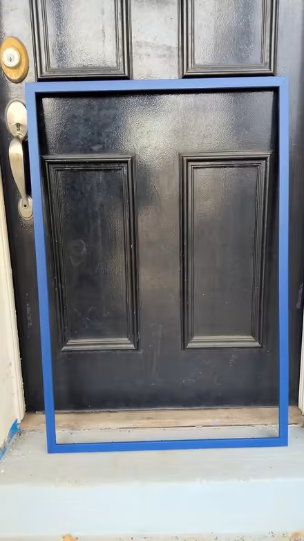 Photo of free 2x3 foot blue wood picture frame (Petworth D..C.) #1