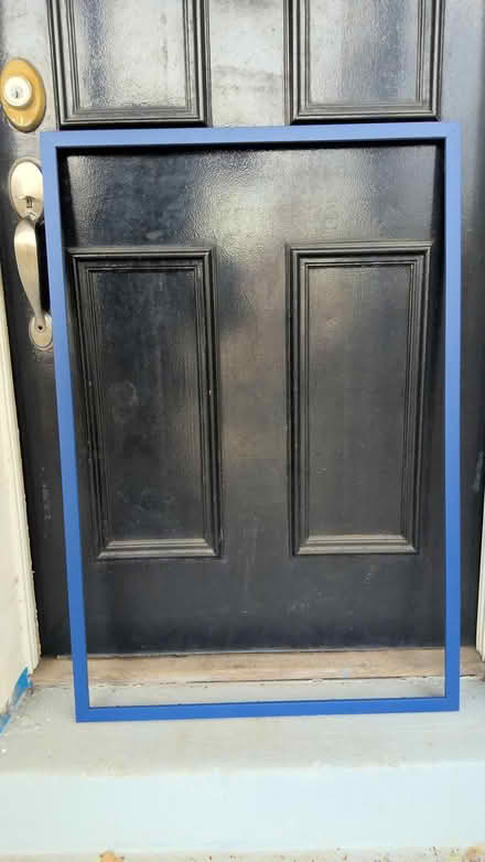 Photo of free 2x3 foot blue wood picture frame (Petworth D..C.) #1