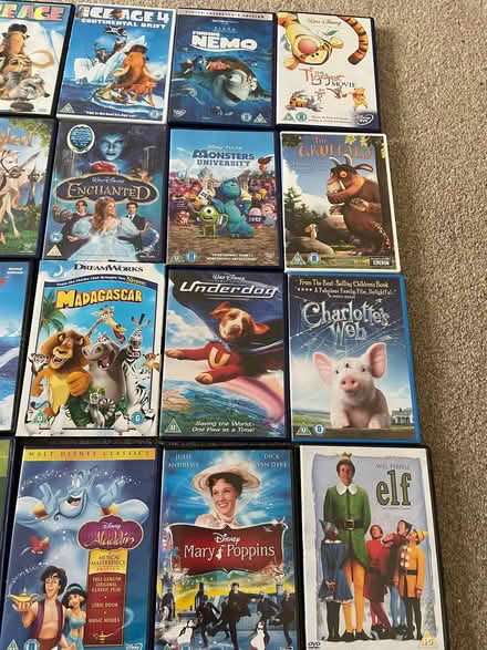 Photo of free 28 children’s DVDs (Longbarn WA2) #2