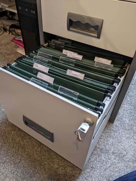 Photo of free Metal under desk filing cabinet (Bingley (BD16)) #2