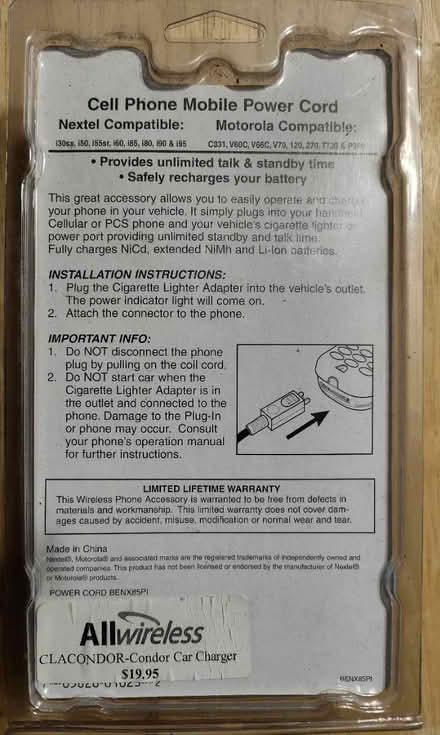 Photo of free Motorola T720 Mobile Phone Charger (Saugus) #3