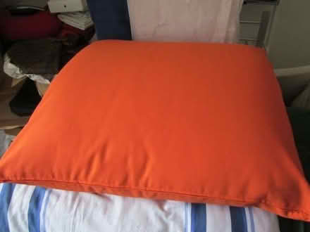 Photo of free Ikea Orange Large Chill Cushion, never used (Canonbury N1) #3
