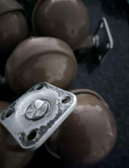 Photo of free 6xmetal castor wheels (HA7. Nr Stanmore station) #2