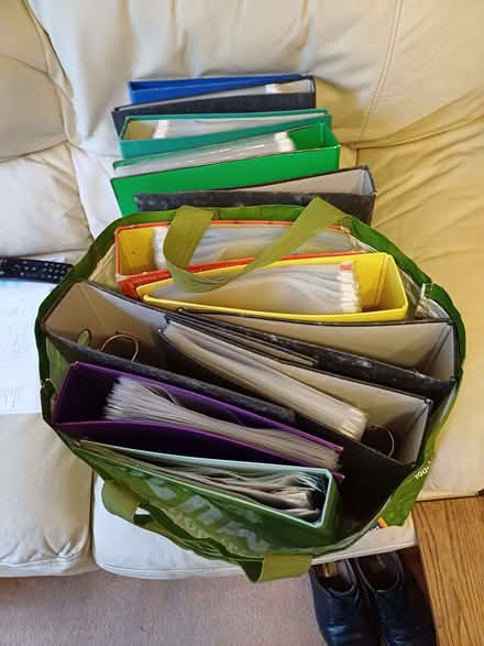 Photo of free Lever arch folders and plastic pockets (Church Hill North B98) #1