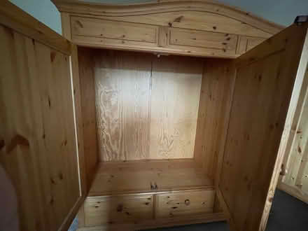 Photo of free 3 door pine wardrobe (Belper) #3