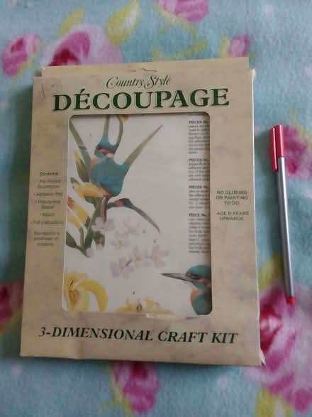 Photo of free Decoupage kit - kingfisher (Sherburn Hill DH6) #1