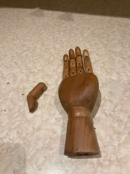 Photo of free Wooden hand model - drawing (High Street, Twerton BA2) #2