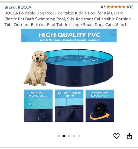 Photo of free Foldable Dog Pool - Never Used (Fauntleroy neighborhood) #1