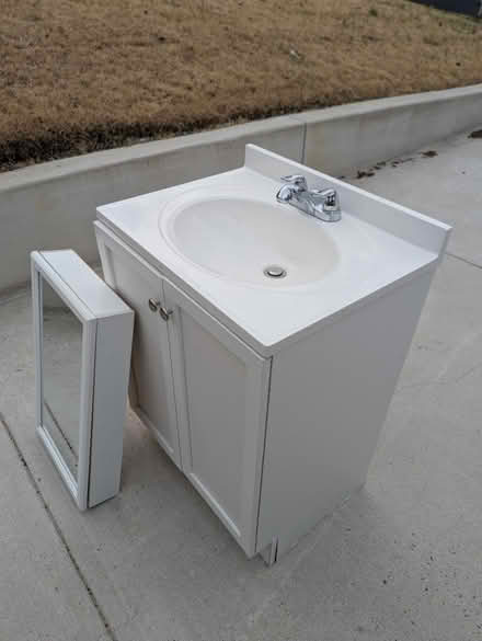 Photo of free Glacier Bay Vanity, Sink, Cabinet (Wells Prkway and Gumwood Dr) #2