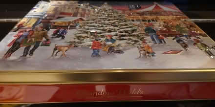 Photo of free Christmas picture biscuit tin (Maybury Hill GU22) #2
