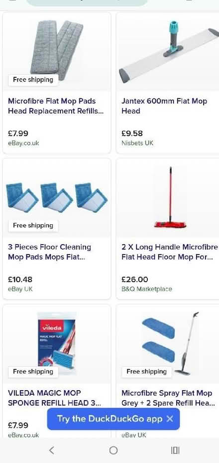 Photo of Flat mop refill pad (Kemptown BN2) #1