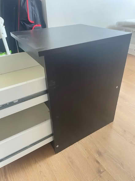 Photo of free Black/brown bedside table (Pudsey, LS28) #2