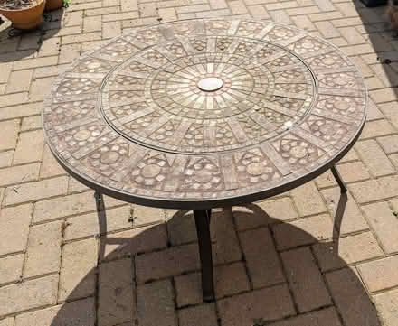 Photo of free Metal and tile firepit table (Easthampstead RG12) #1